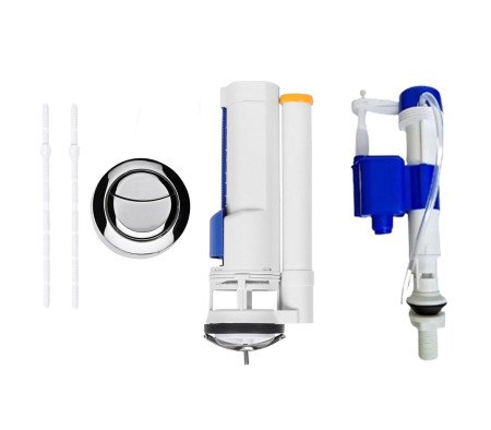 BHANMATI SANITARY ITEMS Flush Repair Kit Plastic Water-Saving Toilet Repair Kit, Dual Flush Valve-Siphon, "10 Inch", "8-10" inch