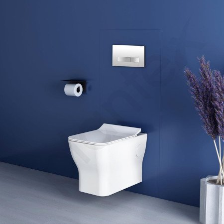 Plantex Ceramic Commode For Toilet/Wall Hung Commode With Dual Flush Tank/Conceal Flush Tank/Tank With All Internal