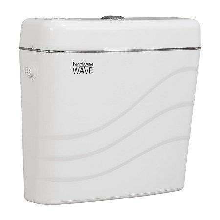 Hindware Designer Plastic Cistern For Bathroom | Made Of Pvc | Single Flush | With Patented Odoriser Slot | Wave