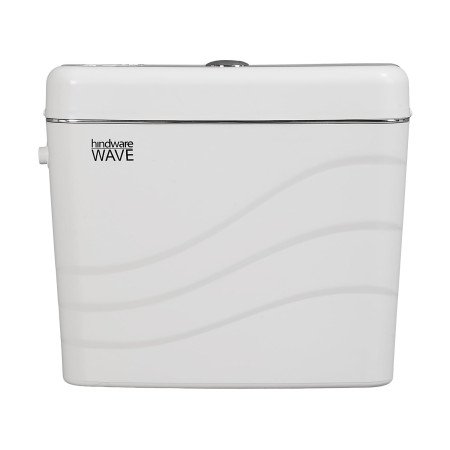 Hindware Designer Plastic Cistern For Bathroom | Made Of Pvc | Single Flush | With Patented Odoriser Slot | Wave