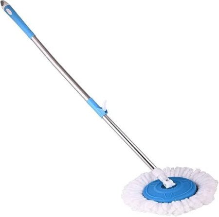 Galaa Spin Mop Spares Set Handle with Microfibers Refill Standing Magic Pocha with Easy Grip Handle Mop Stick Rod for Home,