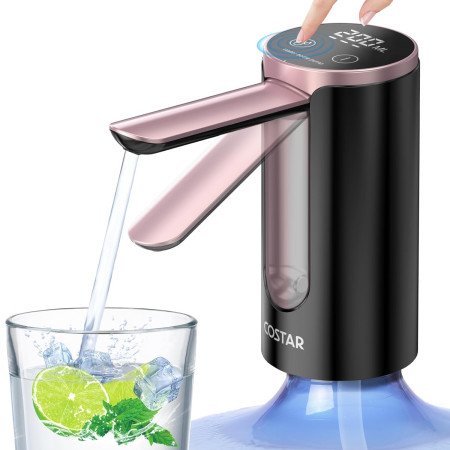 COSTAR Portable Wireless Water Dispenser Pump for 20 Litre Bottle, Automatic Water Pump with Led Digital Display, Water