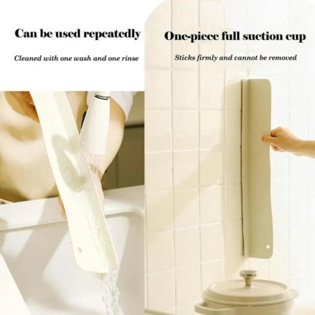 Silicone Sink Splash Guard for Kitchen and Bathroom, Silicone Sink Splash Guards with Strong Suction Cup,Silicone Flume Baffle