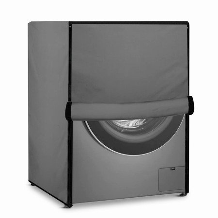 Robustt Waterproof Front Load Fully Automatic Washing Machine Cover for 8 Kg, 8.5 Kg, 9 Kg, 9.5 Kg (Grey) - 63 x 63 x 93 Cms