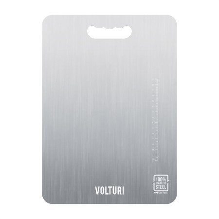VOLTURI Stainless Steel Chopping Board (32 x 21.5 CM), Vegetable Cutting Board, Premium SUS304 Vegetable and Fruit Cutter Pad, VOLTURI Stainless Steel Chopping Board (32 x 21.5 CM), Vegetable Cutting Board, Premium SUS304 Vegetable and Fruit Cutter Pad,