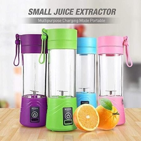 Portable 6-Blade Juicer Blender with Built-In Jar, Juice Mixer Bottle, Fruit Juice Machine, USB Rechargeable Personal Size Portable 6-Blade Juicer Blender with Built-In Jar, Juice Mixer Bottle, Fruit Juice Machine, USB Rechargeable Personal Size
