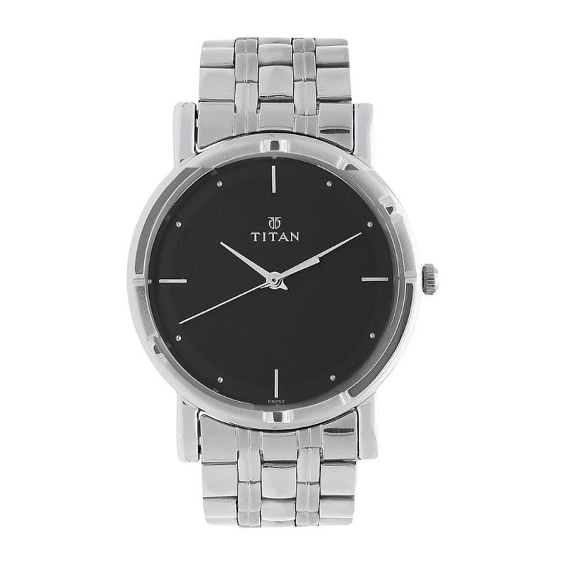 Titan Karishma Analog Black Dial Men's Watch -NM1639SM02 / NL1639SM02