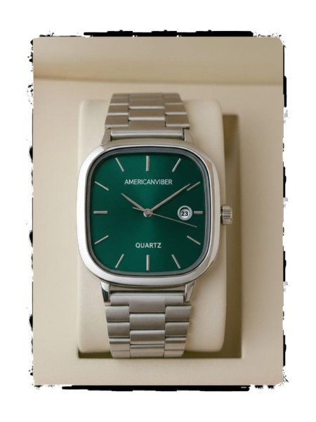 Men's Silver, Watch with Stainless Steel Band | Water-Resistant Analog Dress & Casual Wristwatch