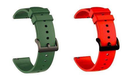 IIK COLLECTION 22mm Silicone Strap for Smart Watches | Combo Pack Compatible With Noise, Fireboltt, Boat Xtend, Pebble, Boat
