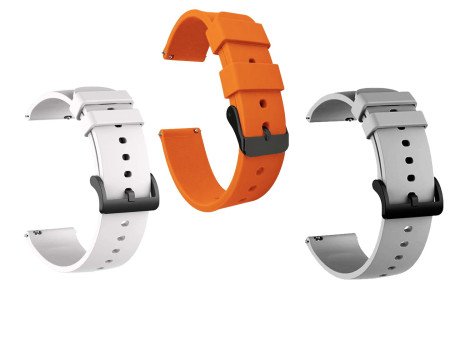 IIK COLLECTION 22mm Silicone Strap for Smart Watches | Combo Pack Compatible With Noise, Fireboltt, Boat Xtend, Pebble, Boat