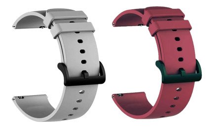 IIK COLLECTION 22mm Silicone Strap for Smart Watches | Combo Pack Compatible With Noise, Fireboltt, Boat Xtend, Pebble, Boat