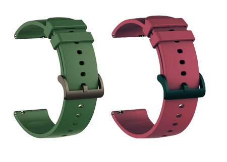 IIK COLLECTION 22mm Silicone Strap for Smart Watches | Combo Pack Compatible With Noise, Fireboltt, Boat Xtend, Pebble, Boat