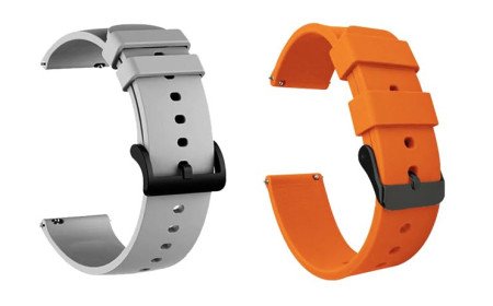 IIK COLLECTION 22mm Silicone Strap for Smart Watches | Combo Pack Compatible With Noise, Fireboltt, Boat Xtend, Pebble, Boat