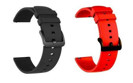 IIK COLLECTION 22mm Silicone Strap for Smart Watches | Combo Pack Compatible With Noise, Fireboltt, Boat Xtend, Pebble, Boat