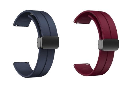 IIK COLLECTION 22mm Silicone Strap for Smart Watches | Combo Pack Compatible With Noise, Fireboltt, Boat Xtend, Pebble, Boat