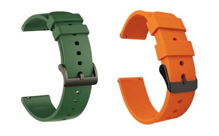 IIK COLLECTION 22mm Silicone Strap for Smart Watches | Combo Pack Compatible With Noise, Fireboltt, Boat Xtend, Pebble, Boat