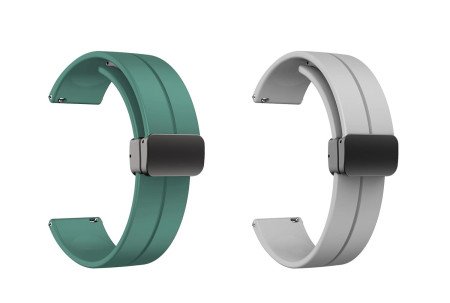 IIK COLLECTION 22mm Silicone Strap for Smart Watches | Combo Pack Compatible With Noise, Fireboltt, Boat Xtend, Pebble, Boat