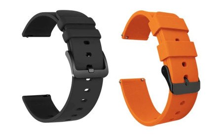 IIK COLLECTION 22mm Silicone Strap for Smart Watches | Combo Pack Compatible With Noise, Fireboltt, Boat Xtend, Pebble, Boat