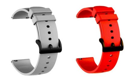 IIK COLLECTION 22mm Silicone Strap for Smart Watches | Combo Pack Compatible With Noise, Fireboltt, Boat Xtend, Pebble, Boat