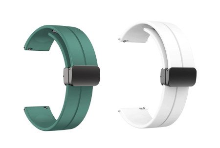 IIK COLLECTION 22mm Silicone Strap for Smart Watches | Combo Pack Compatible With Noise, Fireboltt, Boat Xtend, Pebble, Boat