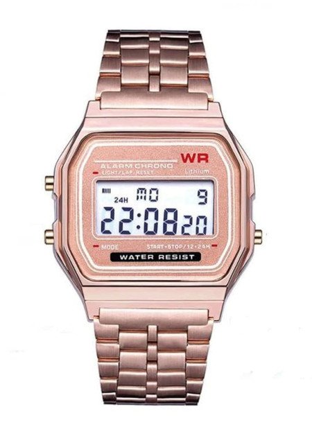 Acnos Brand Digital 4 Colours Vintage Square Dial Unisex WR70ist Watch for Men Women Pack of 1 (WR70)