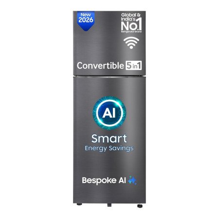 Samsung 419 L, 3 Star, Convertible 5-in-1, Digital Inverter, Frost Free Double Door, Bespoke AI WiFi Refrigerator