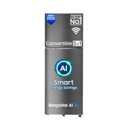 Samsung 419 L, 3 Star, Convertible 5-in-1, Digital Inverter, Frost Free Double Door, Bespoke AI WiFi Refrigerator