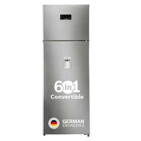 Bosch 368L, 1 Star, Frost Free Double Door Refrigerator with 2.5 L Water Dispenser | 6-in-1 Convertible Storage Modes | Fresh up