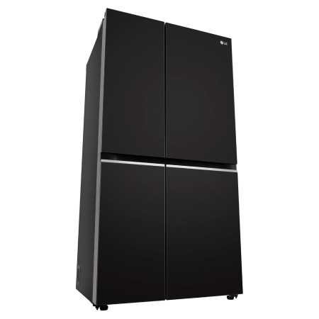 LG 655 L, 3 Star, Frost Free Smart Inverter Double Door Side by Side Refrigerator (GL-B257HWBY, Western Black, Express Freezing