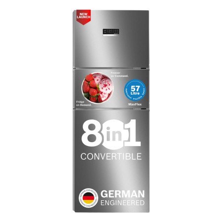 Bosch 303L, 3 Star, MaxFlex Convert Frost Free Triple Door Refrigerator | 8-in-1 Convertible Storage Modes | 57L Extra