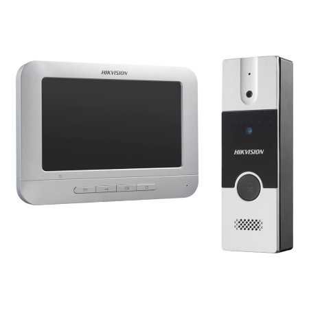 HIKVISION Analog Video Door Phone/Bell with 7" TFT LCD Screen Wired| 1080p Resolution | BuiltIn Mic & Loudspeaker| Noise Echo