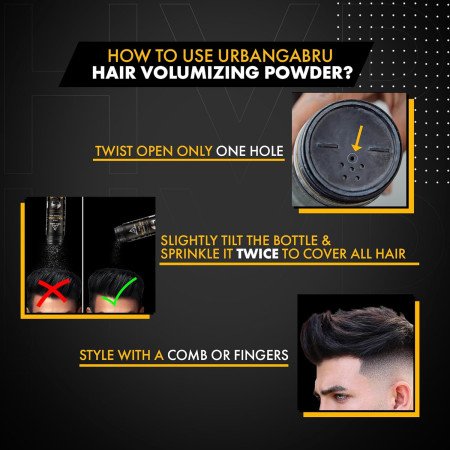 UrbanGabru Hair Volumizing Powder Wax strong hold | Matte Finish | 100% natural & safe hair styling powder (5 g (Pack of 1)) UrbanGabru Hair Volumizing Powder Wax strong hold | Matte Finish | 100% natural & safe hair styling powder (5 g (Pack of 1))