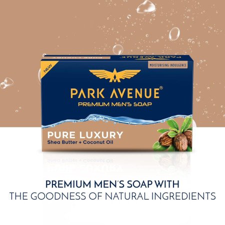 Park Avenue Premium Mens Soaps for Bath Good Morning | 125g (Pack of 4) | Enriched with Tea Tree Oil & Shea Butter | Grade 1 Park Avenue Premium Mens Soaps for Bath Good Morning | 125g (Pack of 4) | Enriched with Tea Tree Oil & Shea Butter | Grade 1