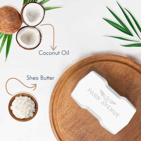 Park Avenue Premium Mens Soaps for Bath Good Morning | 125g (Pack of 4) | Enriched with Tea Tree Oil & Shea Butter | Grade 1 Park Avenue Premium Mens Soaps for Bath Good Morning | 125g (Pack of 4) | Enriched with Tea Tree Oil & Shea Butter | Grade 1