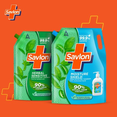 Savlon Moisture Shield Germ Protection Liquid Handwash, 1500ml Hand Wash Refill, Protects from 99.9% Germs, Soft Moisturized Savlon Moisture Shield Germ Protection Liquid Handwash, 1500ml Hand Wash Refill, Protects from 99.9% Germs, Soft Moisturized