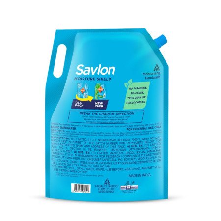 Savlon Moisture Shield Germ Protection Liquid Handwash, 1500ml Hand Wash Refill, Protects from 99.9% Germs, Soft Moisturized Savlon Moisture Shield Germ Protection Liquid Handwash, 1500ml Hand Wash Refill, Protects from 99.9% Germs, Soft Moisturized