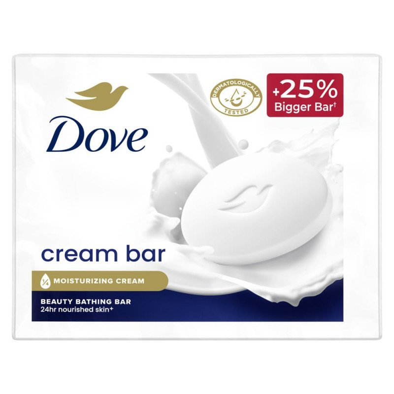 Dove Cream Beauty Bar - Soft, Smooth, Moisturised Skin, 3x125 g Dove Cream Beauty Bar - Soft, Smooth, Moisturised Skin, 3x125 g