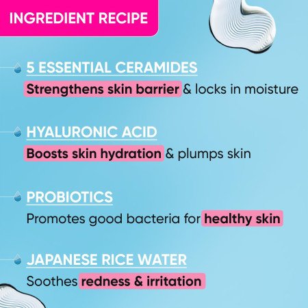 Dot & Key Ceramides Moisturizer with Hyaluronic for Intense Moisturizing and Skin Strengthening | With Probiotic & Rice Water I Dot & Key Ceramides Moisturizer with Hyaluronic for Intense Moisturizing and Skin Strengthening | With Probiotic & Rice Water I