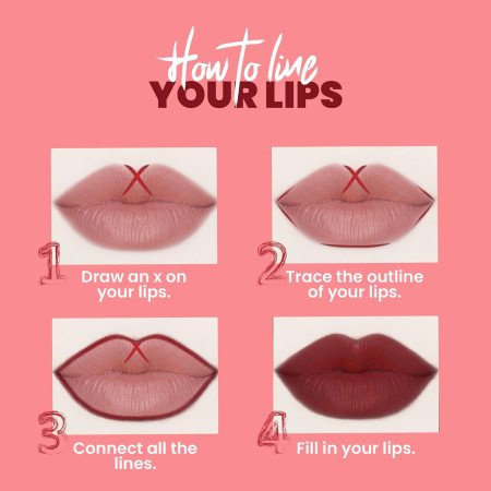 MARS Matte Lip Liner | One Swipe Smooth Application | Long Lasting Lip Pencil (1.4gm) (02-DEEP DAWN)