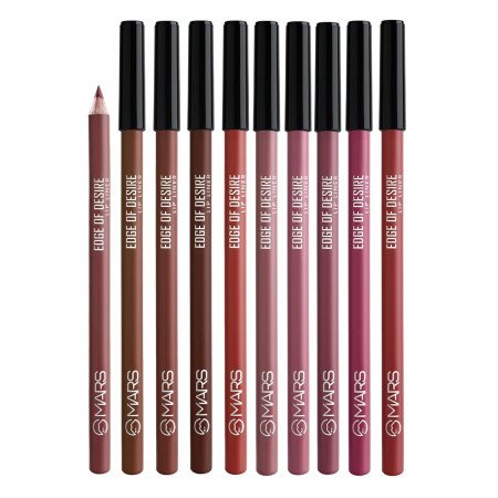 MARS Matte Lip Liner | One Swipe Smooth Application | Long Lasting Lip Pencil (1.4gm) (02-DEEP DAWN)