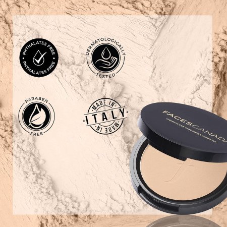 FACES CANADA Weightless Stay Matte Finish Compact Powder - Natural, 9 g | Non Oily Matte Look | Evens Out Complexion | Hides FACES CANADA Weightless Stay Matte Finish Compact Powder - Natural, 9 g | Non Oily Matte Look | Evens Out Complexion | Hides