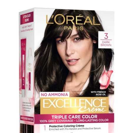 L'Oreal Paris Permanent Hair Colour, Radiant At-Home Hair Colour with up to 100% Grey Coverage, Pro-Keratin, Up to 8 Weeks of