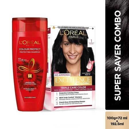 L'Oreal Paris Permanent Hair Colour, Radiant At-Home Hair Colour with up to 100% Grey Coverage, Pro-Keratin, Up to 8 Weeks of