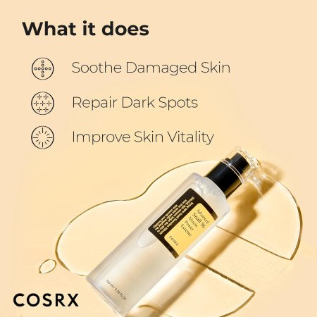 COSRX Snail Mucin 96% Power Repairing Essence 3.38 fl.oz 100ml, Hydrating Serum for Face with Snail Secretion Filtrate for Dull
