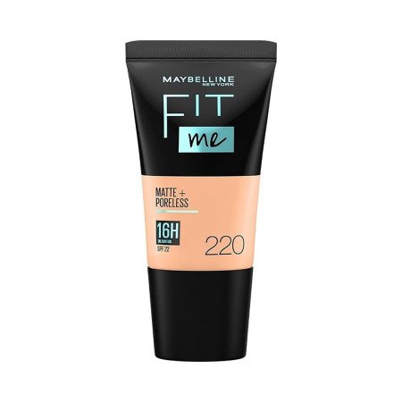 Maybelline New York Liquid Foundation, Matte & Poreless, Full Coverage Blendable Normal to Oily Skin, Fit Me, 115 Ivory, 18ml