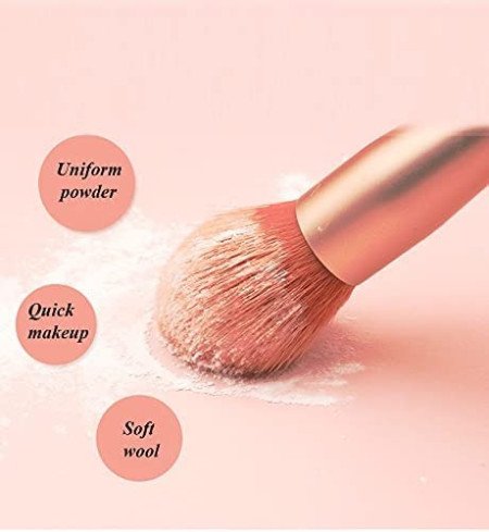 Sloane Brushes with Bag, 8PCS Professional Makeup Brush Set, Travel Size Cosmetic Brushes Kit for Face Foundation Blush Eye