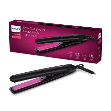 Philips Selfie Hair Straightener I Minimized Heat Damage with SilkPro Care I Ceramic Coated Plates I No.1 Preferred Hair Styling