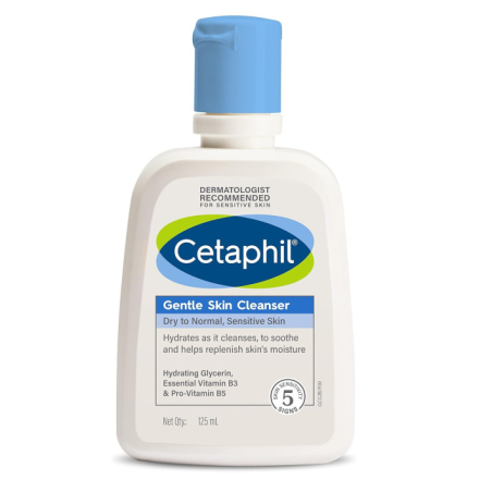 Buy Cetaphil Face Wash Gentle Skin Cleanser for Dry to Normal, Sensitive Skin, 125 ml Hydrating Face Wash with Niacinamide,