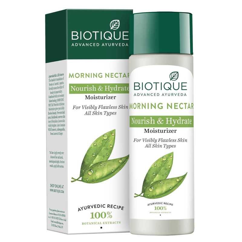Biotique Morning Nectar Flawless Skin Moisturizer Lotion L Prevents Dark Spots, Blackheads And Blemishes L Visibly Flawless Skin Biotique Morning Nectar Flawless Skin Moisturizer Lotion L Prevents Dark Spots, Blackheads And Blemishes L Visibly Flawless Skin