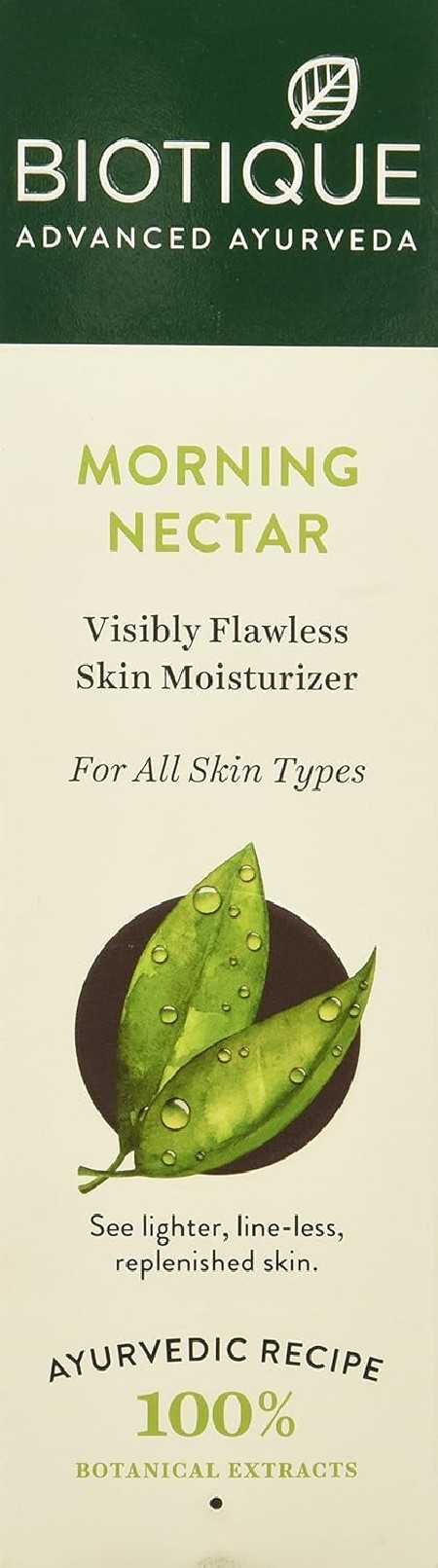 Biotique Morning Nectar Flawless Skin Moisturizer Lotion L Prevents Dark Spots, Blackheads And Blemishes L Visibly Flawless Skin Biotique Morning Nectar Flawless Skin Moisturizer Lotion L Prevents Dark Spots, Blackheads And Blemishes L Visibly Flawless Skin